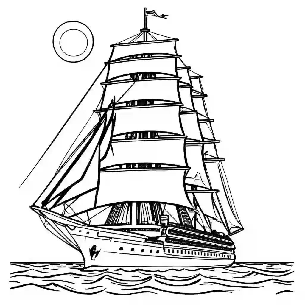 Explorer of the Seas coloring pages
